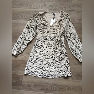Long Sleeve Polka Dot Dress